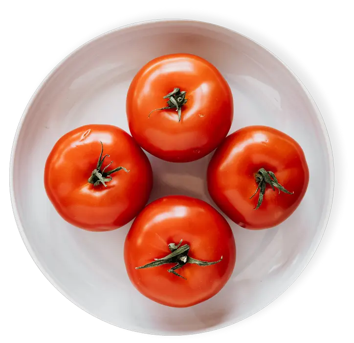 tomatoes on a plate