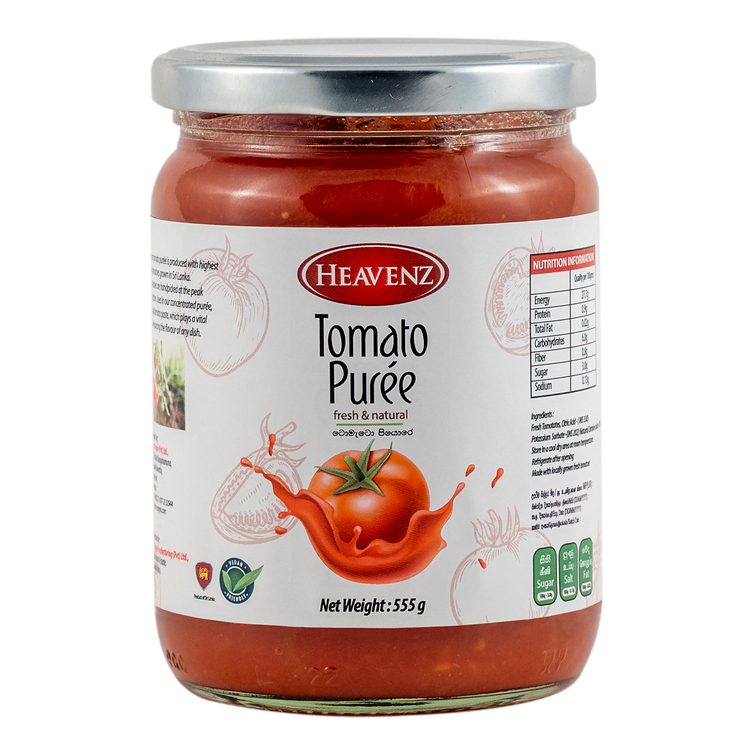 tomato puree, pure, paste, wholesale, caterers packs, heavenz ceylon, sri lanka, tomato factory, tomato sauce factory, tomato wholesale, exporter